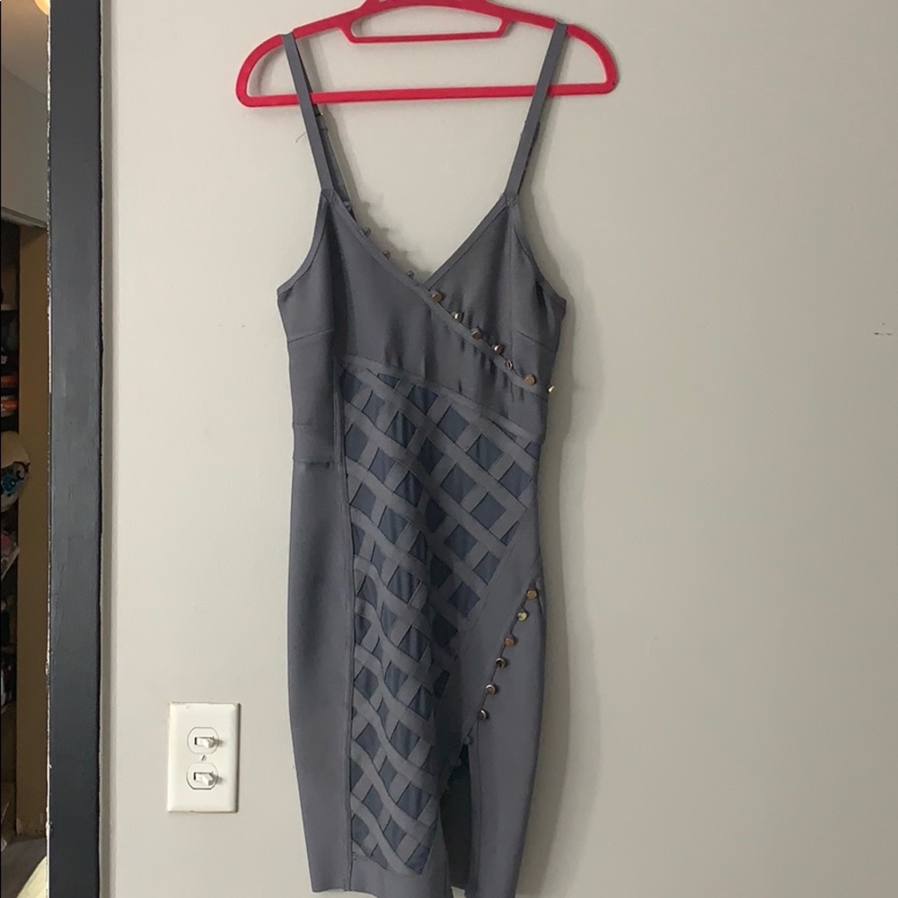 Gray bandage dress